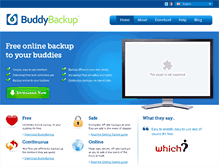 Tablet Screenshot of buddybackup.com